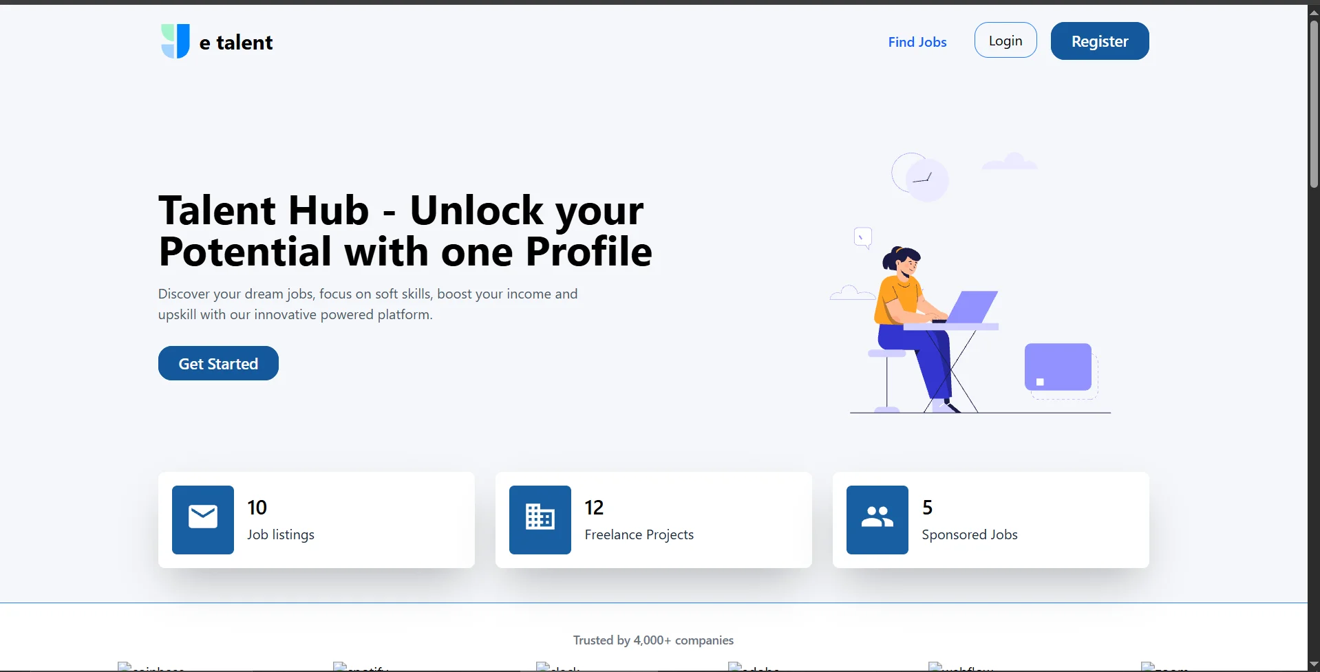 E-Talent Platform website